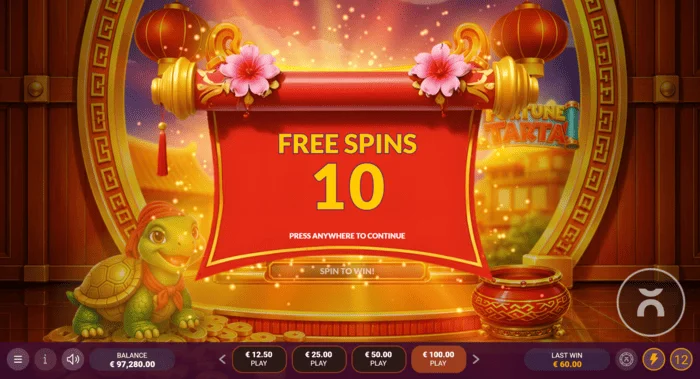 Fortune Tarta – spustenie Free Spins